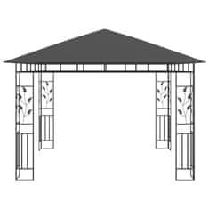 Vidaxl Altán s moskytiérou 3 x 3 x 2,73 m antracitový 180 g/m2