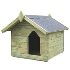 Petromila Zahradní psí bouda s otevírací střechou impregnovaná borovice