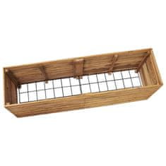 Greatstore Vyvýšený záhon 150 x 40 x 55 cm recyklovaný teak a ocel