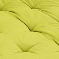 Greatstore Poduška na nábytek z palet bavlna 120 x 80 x 10 cm zelená