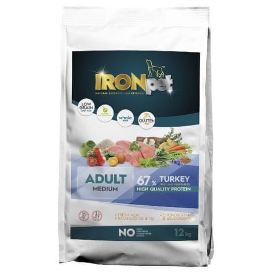 IRONpet Dog Adult Medium Turkey (Krocan) 12 kg