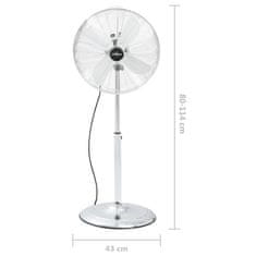 Greatstore Stojanový ventilátor 3 rychlosti 40 cm chrom