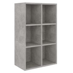 Vidaxl Knihovna/příborník betonově šedá 66 x 30 x 97,8 cm dřevotříska