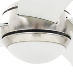 Greatstore Ozdobný stropní ventilátor se světlem 128 cm bílý