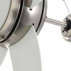 Greatstore Ozdobný stropní ventilátor se světlem 128 cm bílý