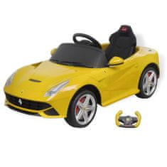 Greatstore Dětské auto "Ferrari F12" žluté 6 V s dálkovým ovládáním