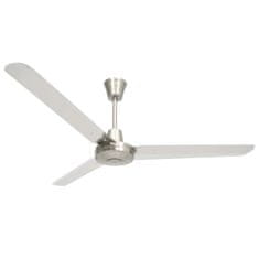 Greatstore Stropní ventilátor 142 cm stříbrný