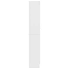 Greatstore Prosklená skříň bílá 82,5 x 30,5 x 185,5 cm dřevotříska