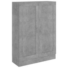 Vidaxl Knihovna betonově šedá 82,5 x 30,5 x 115 cm dřevotříska