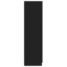 Greatstore Úložná skříňka černá 30 x 42,5 x 150 cm dřevotříska