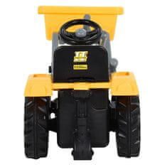 Greatstore Dětský šlapací traktor s rypadlem žlutý a černý