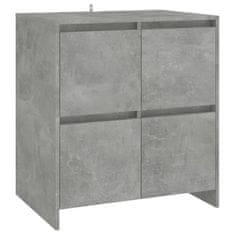 Greatstore Příborník betonově šedý 70 x 41 x 75 cm dřevotříska
