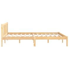 Vidaxl Rám postele masivní borové dřevo 140 x 190 cm
