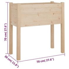 Petromila Zahradní truhlíky 2 ks 70 x 31 x 70 cm masivní borovice