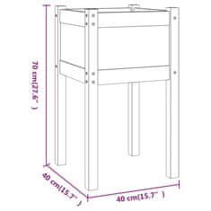 Greatstore Zahradní truhlíky 2 ks 40 x 40 x 70 cm masivní borovice