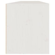 Greatstore Nástěnné skříňky 2 ks bílé 80 x 30 x 35 cm masivní borové dřevo
