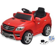 Greatstore Electrické dětské auto Mercedes Benz ML350 Red 6 V, dálkové ovládání