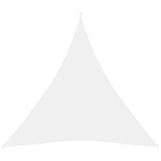 Greatstore Stínící plachta oxfordská látka trojúhelníková 5 x 5 x 5 m bílá
