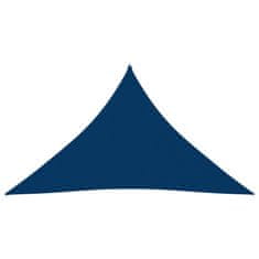 Greatstore Stínící plachta oxfordská látka trojúhelníková 5x5x6 m modrá