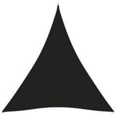 Greatstore Stínící plachta oxfordská látka trojúhelníková 5x7x7 m černá