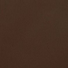 Greatstore Stínící plachta oxfordská látka čtvercová 3,6 x 3,6 m hnědá