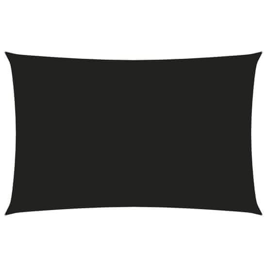 Greatstore Stínící plachta oxfordská látka obdélníková 3 x 6 m černá