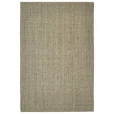 Greatstore Koberec přírodní sisal 100 x 200 cm taupe