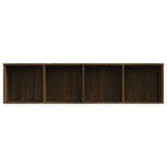 Greatstore Knihovna / TV skříňka hnědý dub 143x30x36 cm kompozitní dřevo