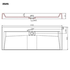 Vidaxl Umyvadlo 120 x 46 x 11 cm minerální/mramorový kompozit bílé