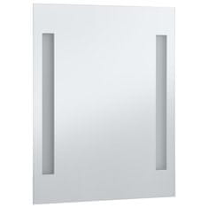 Greatstore Koupelnové nástěnné zrcadlo s LED osvětlením 50 x 60 cm