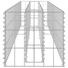 Vidaxl Gabionový vyvýšený záhon pozinkovaná ocel 180 x 30 x 30 cm