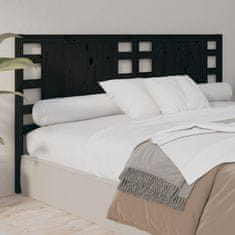 Greatstore Čelo postele černé 206 x 4 x 100 cm masivní borovice