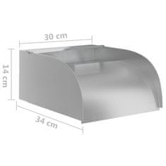 Greatstore Vodopád s LED 30 x 34 x 14 cm nerezová ocel 304