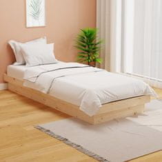 shumee Rám postele masivní dřevo 75 x 190 cm Small Single