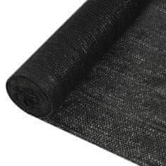 Greatstore Stínící tkanina černá 1 x 50 m HDPE 195 g/m2