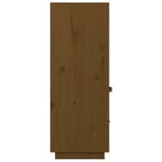 Greatstore Skříň highboard medově hnědá 67x40x108,5 cm masivní borovice