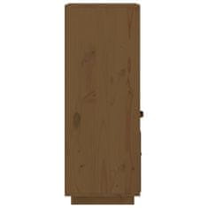 Greatstore Skříň highboard medově hnědá 34x40x108,5 cm masivní borovice