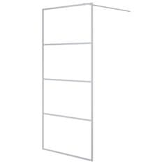 Greatstore Sprchová zástěna walk-in stříbrná 90 x 195 cm čiré ESG sklo