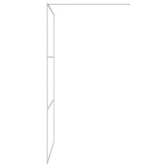 Greatstore Sprchová zástěna walk-in stříbrná 115 x 195 cm čiré ESG sklo