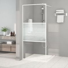 Vidaxl Sprchová zástěna walk-in bílá 90 x 195 cm čiré ESG sklo