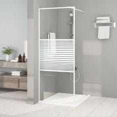 Vidaxl Sprchová zástěna walk-in bílá 80 x 195 cm čiré ESG sklo