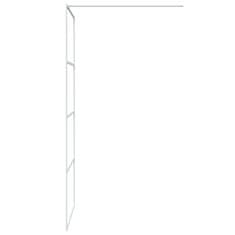 Greatstore Sprchová zástěna walk-in bílá 90 x 195 cm čiré ESG sklo