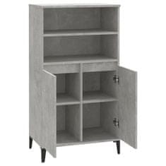 Greatstore Skříň highboard betonově šedá 60 x 36 x 110 cm kompozitní dřevo