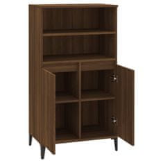 Vidaxl Skříň highboard hnědý dub 60 x 36 x 110 cm kompozitní dřevo