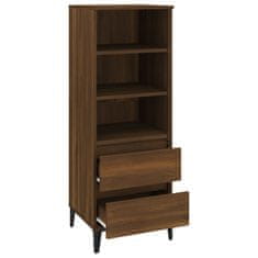 Greatstore Skříň highboard hnědý dub 40 x 36 x 110 cm kompozitní dřevo