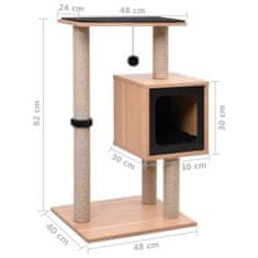 Petromila Škrabadlo pro kočky se sisalovým koberečkem 82 cm