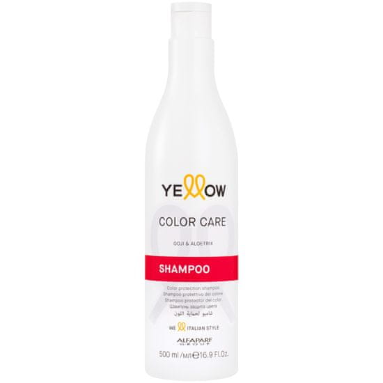 Alfaparf Milano Yellow Color sampon pro péči o barvené vlasy, zvýrazňuje reflexy a dodává vlasům krásný lesk, 500ml