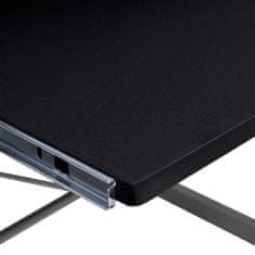 Vidaxl Rohový počítačový stůl černý 132 x 112 x 99 cm kompozitní dřevo