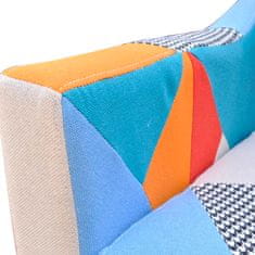 Greatstore TV křeslo patchwork textil