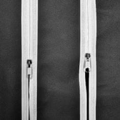 Petromila Látková šatní skříň s přihrádkami a tyčemi 45x150x176 cm černá 